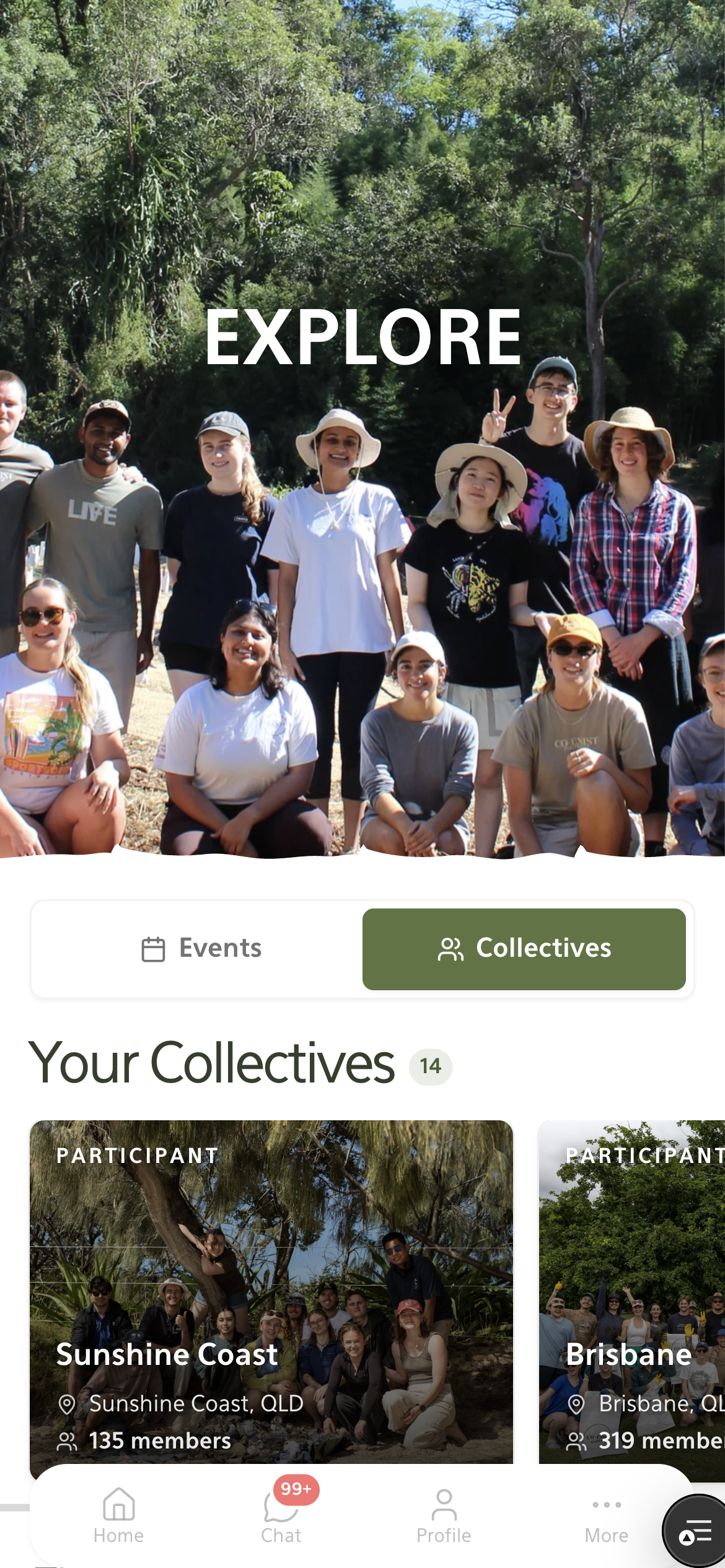 Find your local Co-Exist collective in the app